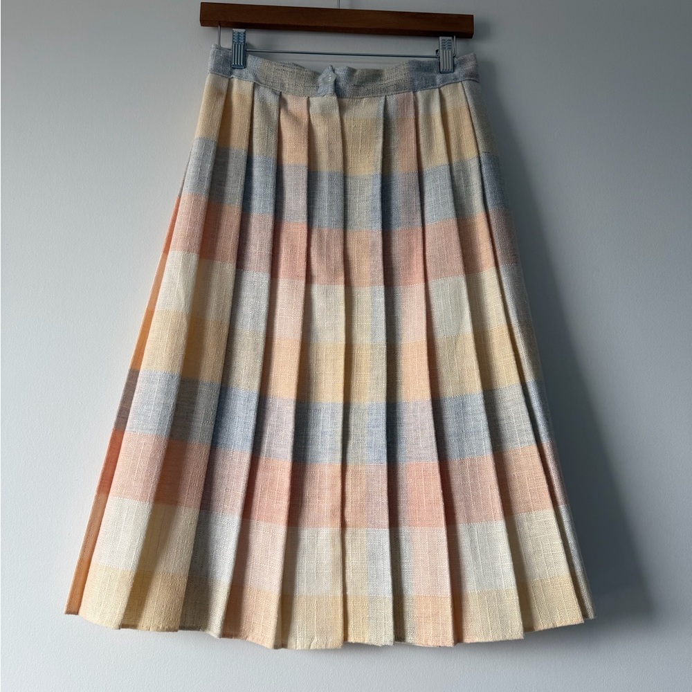 Pastel Pleated Skirt Vintage - Picture 4 of 10